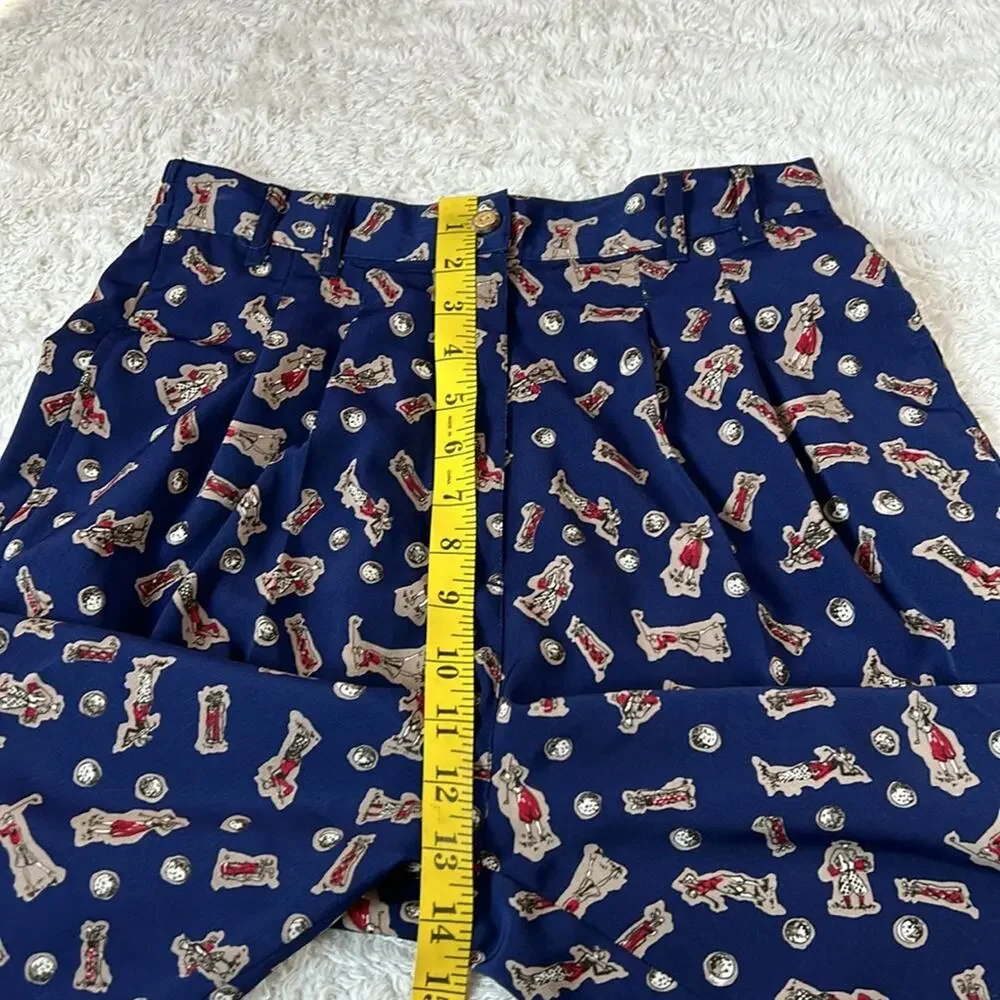 Line Up For Sport high waist‎ golf print shorts, size 6 small